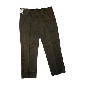 Kenneth Cole Reaction Men’s Dress Pants 40x32 Textured Brown Polyester